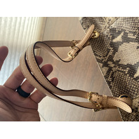 MICHAEL KORS Snake-Skin EmbossedPurse/Tote Bag 15"L