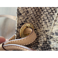 MICHAEL KORS Snake-Skin EmbossedPurse/Tote Bag 15"L