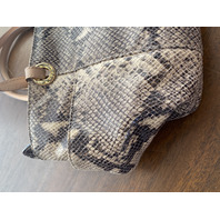 MICHAEL KORS Snake-Skin EmbossedPurse/Tote Bag 15"L