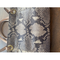 MICHAEL KORS Snake-Skin EmbossedPurse/Tote Bag 15"L