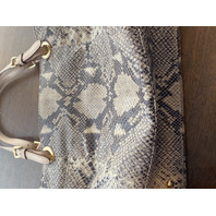 MICHAEL KORS Snake-Skin EmbossedPurse/Tote Bag 15"L