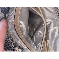 MICHAEL KORS Snake-Skin EmbossedPurse/Tote Bag 15"L