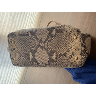 MICHAEL KORS Snake-Skin EmbossedPurse/Tote Bag 15"L