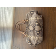 MICHAEL KORS Snake-Skin EmbossedPurse/Tote Bag 15"L