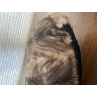 PAOLO MASI Mink Fur Genuine Leather Purse/Hand Bag MADE IN ITALY 15"L