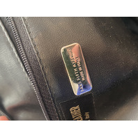 SAKS FIFTH AVENUE Zebra Hair Genuine Leather Purse/Hand Bag MADE IN ITALY 14"L