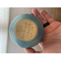 VTG VAN BRIGGLE Ming Blue Small Pottery Tulip Vase 3.5"H SIGNED