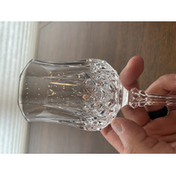 SET(9) VTG Cristal D'Arques-Durand Longchamp Crystal Glasses 6.5"H FRANCE