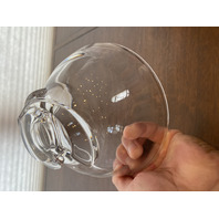 VTG Clear STEUBEN, DONALD POLLARD #8060 SPIRAL Base Crystal Bowl 7"W SIGNED