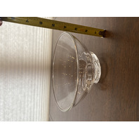 VTG Clear STEUBEN, DONALD POLLARD #8060 SPIRAL Base Crystal Bowl 7"W SIGNED