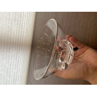 VTG Clear STEUBEN, DONALD POLLARD #8060 SPIRAL Base Crystal Bowl 7"W SIGNED