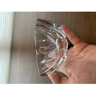 VTG BACCARAT Crystal Corail Pattern Lobed Melon Bowl SIGNED 5.75"W FRANCE