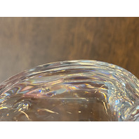 VTG BACCARAT Crystal Corail Pattern Lobed Melon Bowl SIGNED 5.75"W FRANCE