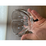 VTG BACCARAT Crystal Corail Pattern Lobed Melon Bowl SIGNED 5.75"W FRANCE