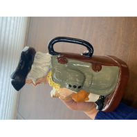 VTG Royal Doulton HAPPY JOHN Character Porcelain Toby Mug 8.75"H ENGLAND