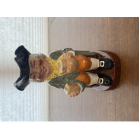 VTG Royal Doulton HAPPY JOHN Character Porcelain Toby Mug 8.75"H ENGLAND