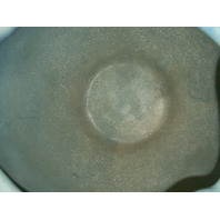 VTG VAN BRIGGLE Ming Blue Art Pottery PHILODENDRON LEAF Vase 4.25"H SIGNED