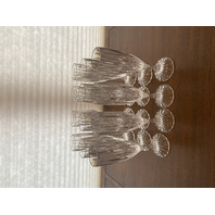 SET (12) VTG Mikasa Crystal "PARK LANE" Fluted Champagne Glasses 8.75"H