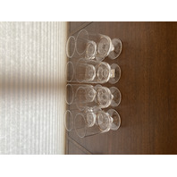 SET (8) Marquis By Waterford ROTONDO Water Glasses 6.25"H SIGNED