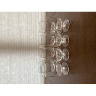 SET (8) Marquis By Waterford ROTONDO Water Glasses 6.25"H SIGNED