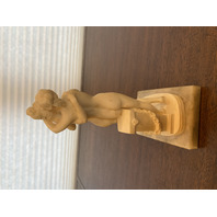 THREE GRACES Replica Resin/Alabaster Sculpture W/Marble Base 8"H