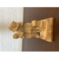 THREE GRACES Replica Resin/Alabaster Sculpture W/Marble Base 8"H