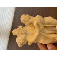 THREE GRACES Replica Resin/Alabaster Sculpture W/Marble Base 8"H