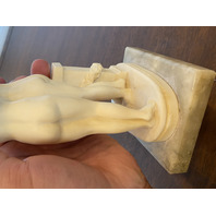 THREE GRACES Replica Resin/Alabaster Sculpture W/Marble Base 8"H