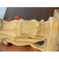 THREE GRACES Replica Resin/Alabaster Sculpture W/Marble Base 8"H