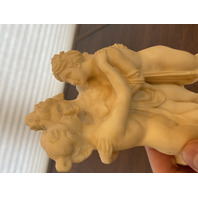 THREE GRACES Replica Resin/Alabaster Sculpture W/Marble Base 8"H
