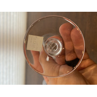 SET(4) VTG LALIQUE Crystal "ANGEL FACE/WINGS" Champagne Glasses 8"H SIGNED