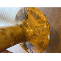 RARE Large ROYAL DOULTON AUTUMN Horse Themed Porcelain Candlestick 8.5"H HTF