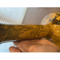 RARE Large ROYAL DOULTON AUTUMN Horse Themed Porcelain Candlestick 8.5"H HTF