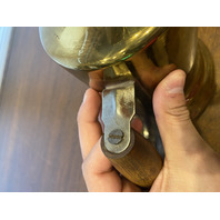 VTG Brass Blow Torch W/Wooden Handle 10"H