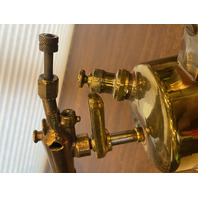 VTG Brass Blow Torch W/Wooden Handle 10"H