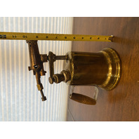 VTG Brass Blow Torch W/Wooden Handle 10"H