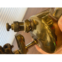 VTG Brass Blow Torch W/Wooden Handle 10"H