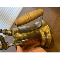 VTG Brass Blow Torch W/Wooden Handle 10"H