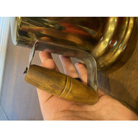 VTG Brass Blow Torch W/Wooden Handle 10"H