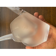 VTG LALIQUE Crystal SYLVIE Kissing Doves Vase SIGNED 8.25"H FRANCE