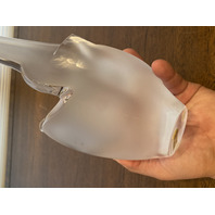 VTG LALIQUE Crystal SYLVIE Kissing Doves Vase SIGNED 8.25"H FRANCE