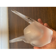 VTG LALIQUE Crystal SYLVIE Kissing Doves Vase SIGNED 8.25"H FRANCE