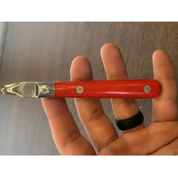 66 PIECE Washington Forge MARDI GRAS Red Stainless Korea Flatware Set