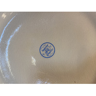 LARGE ANTIQUE Purple & Gold Floral Painted Porcelain Lidded Biscuit Jar 12.75"H