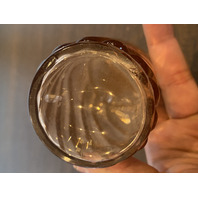 VTG BACCARAT Crystal Pink Swirl Art Glass Perfume Bottle W/Stopper 6.25"H