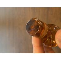 VTG BACCARAT Crystal Pink Swirl Art Glass Perfume Bottle W/Stopper 6.25"H