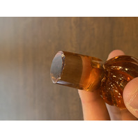 VTG BACCARAT Crystal Pink Swirl Art Glass Perfume Bottle W/Stopper 6.25"H