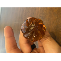 VTG BACCARAT Crystal Pink Swirl Art Glass Perfume Bottle W/Stopper 6.25"H