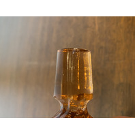 VTG BACCARAT Crystal Pink Swirl Art Glass Perfume Bottle W/Stopper 6.25"H