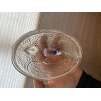 VTG Indiana Glass Clear Glass Nesting Hen Design Candy Dish 7"L